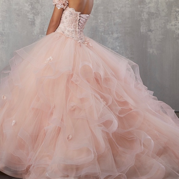 Size 18 authentic Morilee blush pink dress - Picture 4 of 6